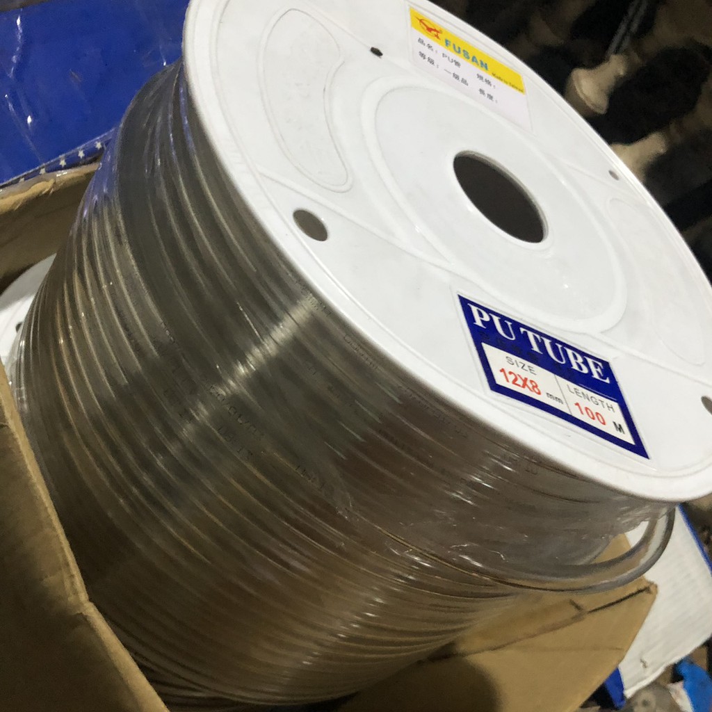 1 Mét ống phun sương 8mm  và ống PU 12mm trong suốt