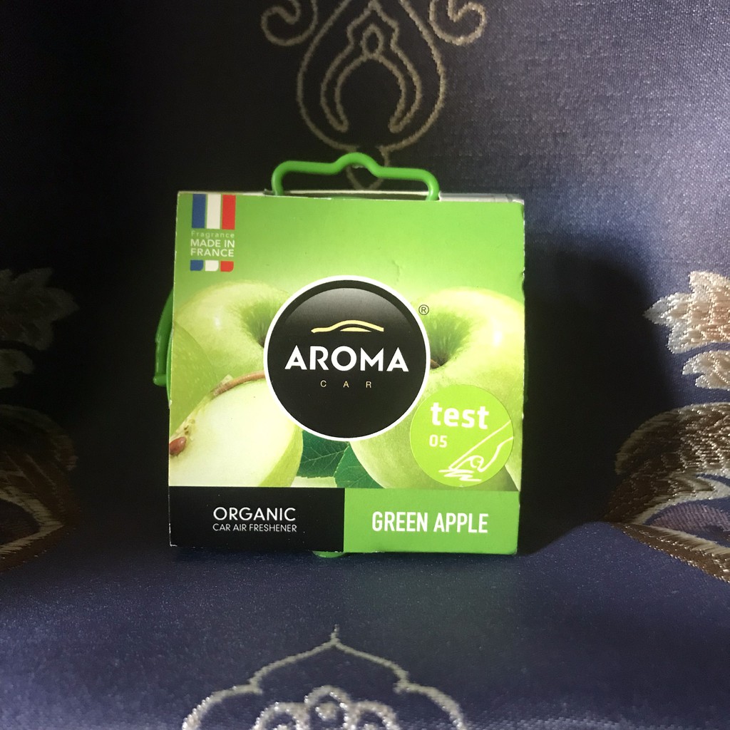 [ Hương Táo Xanh ] - Sáp thơm khử mùi nội thất ô tô Aroma Car Organic 40g