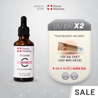 Serum Vitamin C Derma Me'Dream, dưỡng trắng, giảm thâm, giảm nám tàn nhang và làm đều màu da - Chai 50ml