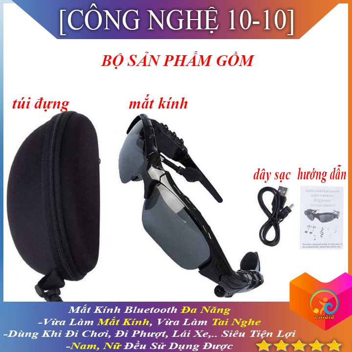 Kính Mát Nam Có BLuetooth nghe nhạc, gọi điện thoại khi lái xe