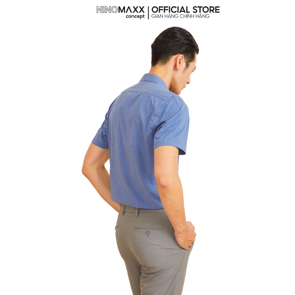 N&amp;M CLUB Áo Sơ Mi Nam Tay Ngắn chất liệu Bamboo cotton 2105046