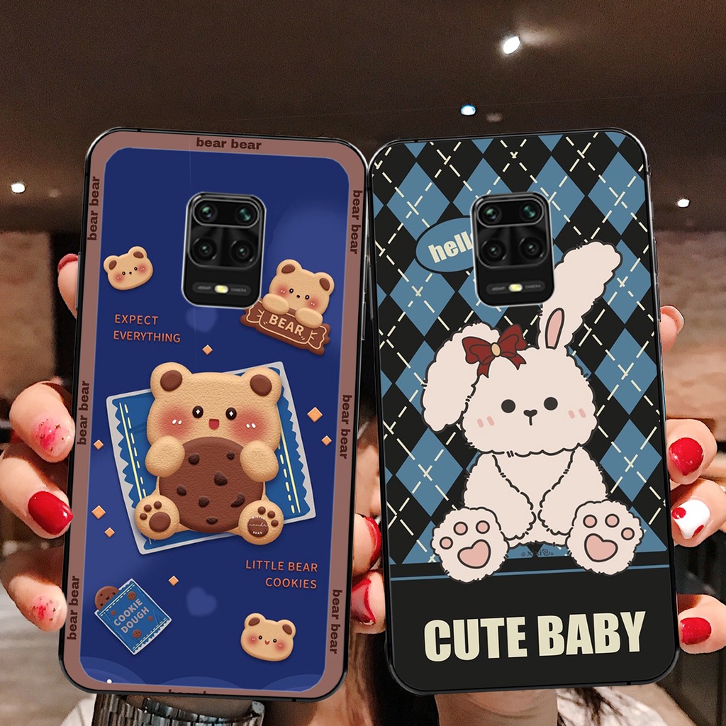 Ốp lưng Xiaomi Redmi Note 9 / Redmi Note 9s / Note 9 Pro in hình cute, chú gấu tinh nghịch siêu chất siêu rẻ