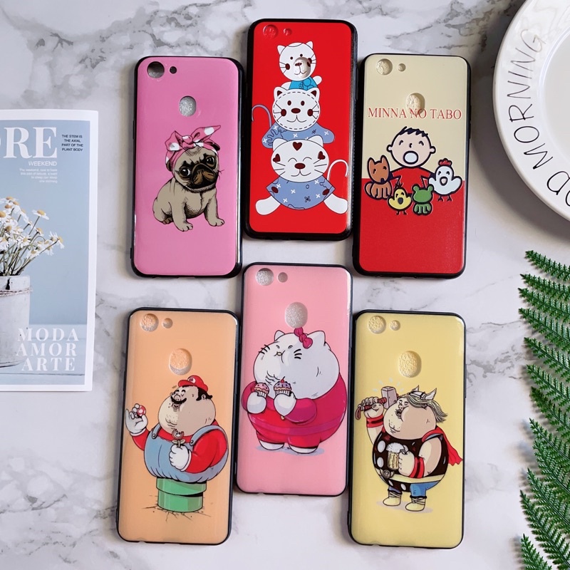 Ốp Lưng Oppo F5/F5 Youth Hình Kute Viền Nhựa Dẻo