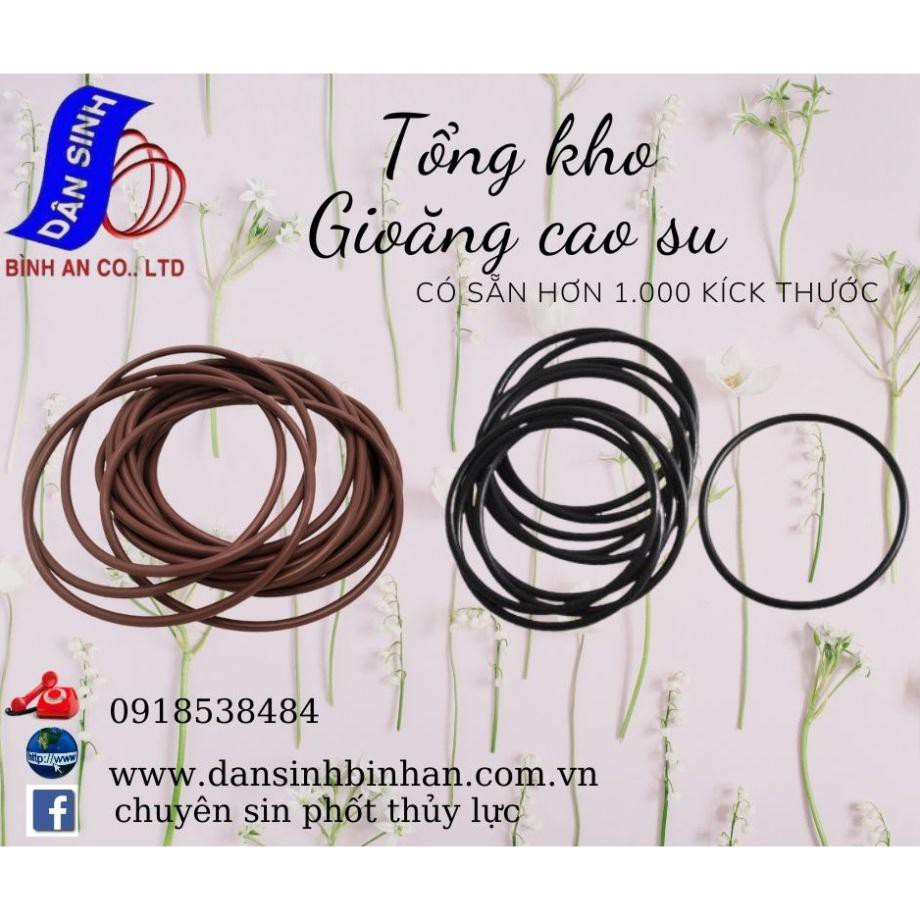 Dày 6mm * (25mm đến 120mm Đường kính trong) Gioăng cao su NBR70