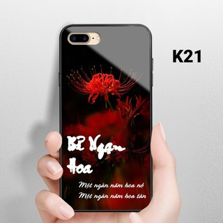 [FREESHIP ĐƠN TỪ 50K] Ốp lưng KÍNH in hình hoa bỉ ngạn iPhone 6/6S 6/6S Plus 7/ 8 7/ 8 Plus X/ XS/ XS Max