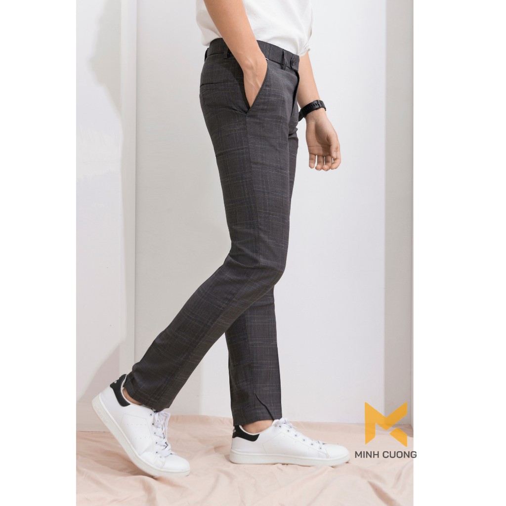 Quần âu kẻ caro nam dáng côn, phong cách thời trang công sở,  vải cotton cao cấp - Mã Q174 | BigBuy360 - bigbuy360.vn