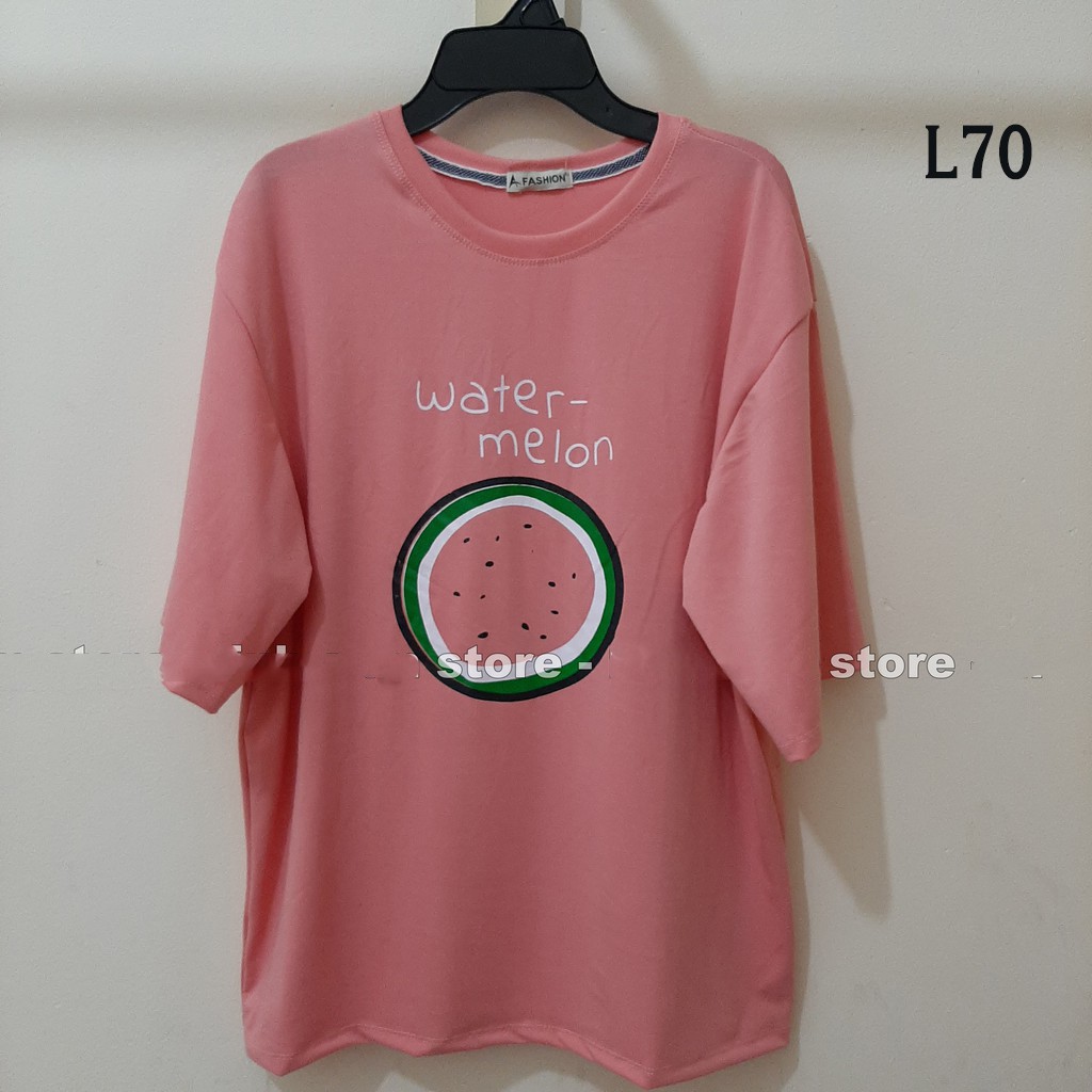 Áo thun 𝑭𝒓𝒆𝒆𝒔𝒉𝒊𝒑 Áo phông form rộng freesize dáng Unisex L70, mặc cặp, nhóm, lớp in hình trái cây.