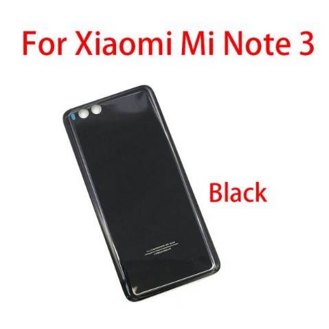 Nắp lưng Xiaomi Mi Note 3  -  Chất liệu kính , có quà tặng kèm