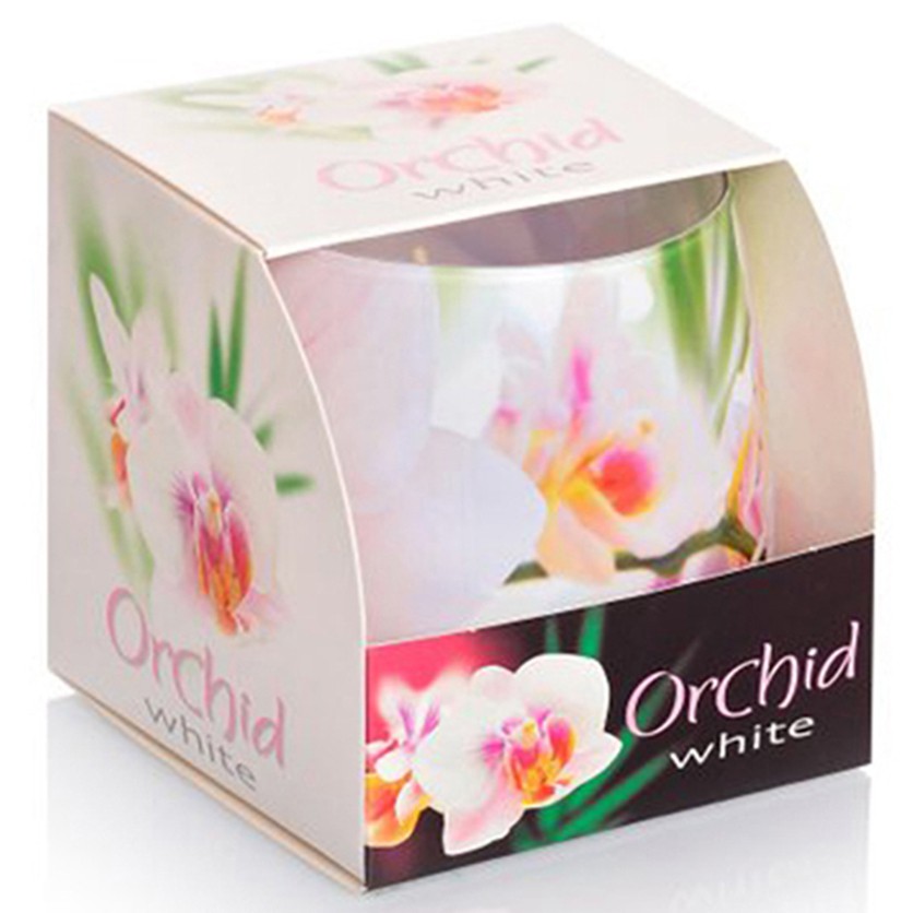 ( LAN HỒ ĐIỆP ) Ly nến thơm tinh dầu Bartek Orchid 100g - Nến thơm phòng, khử mùi, trang trí, sáp thơm phòng, đuổi muỗi