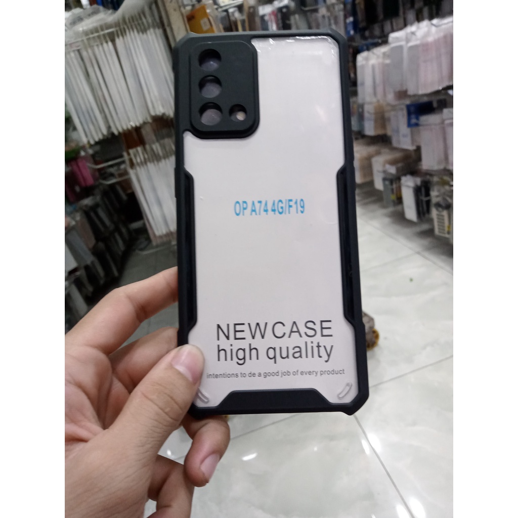 Điện thoại OPPO A74 (4G) / F19ỐP lưng viền silicon dày đa màu chống sốc tốt chất liệu nhựa cao cấp trong suốt