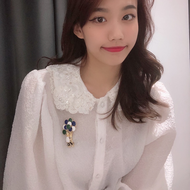 Trâm Cài Áo Hình Chú Hề Xiếc Tráng Men Vintage Châu Âu