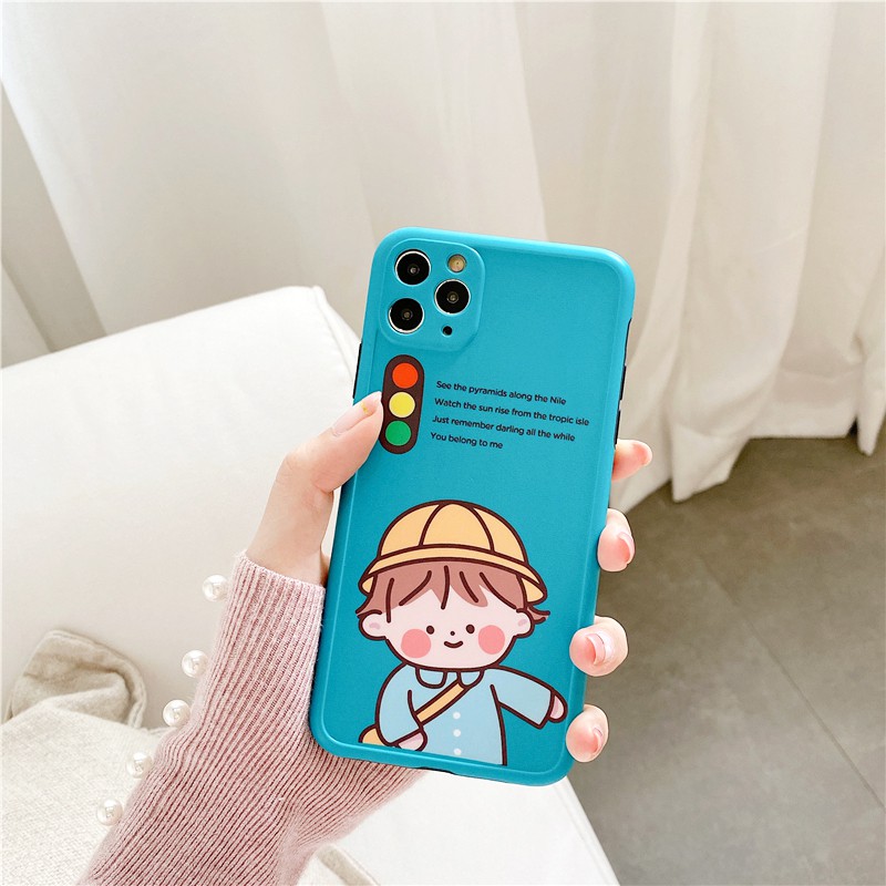 Ốp lưng iphone Bé giao thông IMD dày dặn viền nổi 5/5s/6/6plus/6s/6splus/7/7plus/8/8plus/x/xs/11/12/pro/max/plus/promax | BigBuy360 - bigbuy360.vn