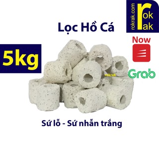 Sứ lọc hình trụ SỨ NHẪN gói 5kg vật liệu lọc bể cá cảnh