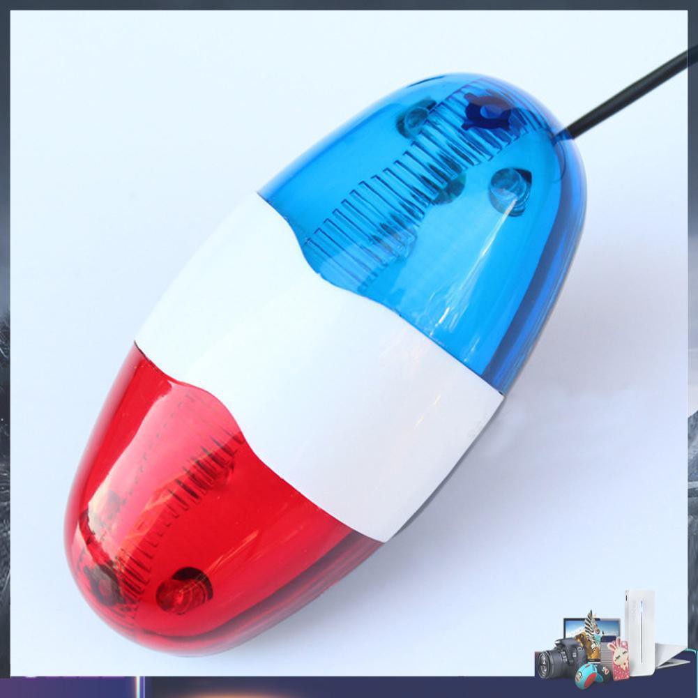 Còi cảnh sát 6 bóng led gắn phía trước xe đạp tiện dụng