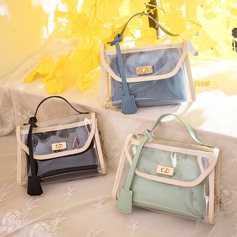 Túi Đeo Chéo Dáng Vuông Nhỏ Phong Cách Hàn Quốc Đơn Giản Thời Trang Cho Nữ