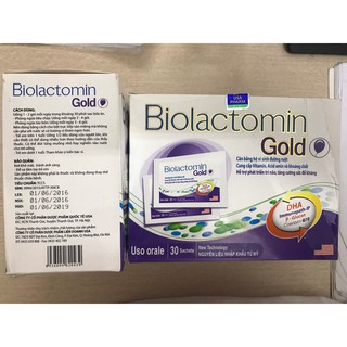 (Hàng chuẩn) BIOLACTOMIN GOLD men tiêu hóa hỗ trợ đường ruột