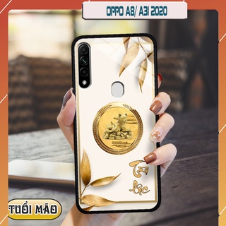 Ốp lưng kính 3D 12 con giáp - oppo A8/ A31 2020