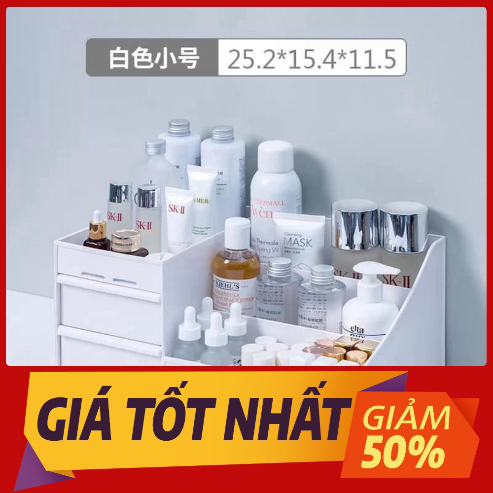 Kệ mỹ phẩm nhựa đa năng nhiều ngăn siêu tiện dụng và thẩm mĩ.