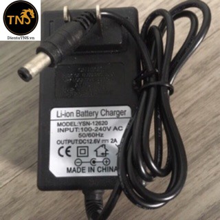 Tns.. sạc 3s 12.6v 2a, có đèn báo đầy. giắc sạc 5.5mm