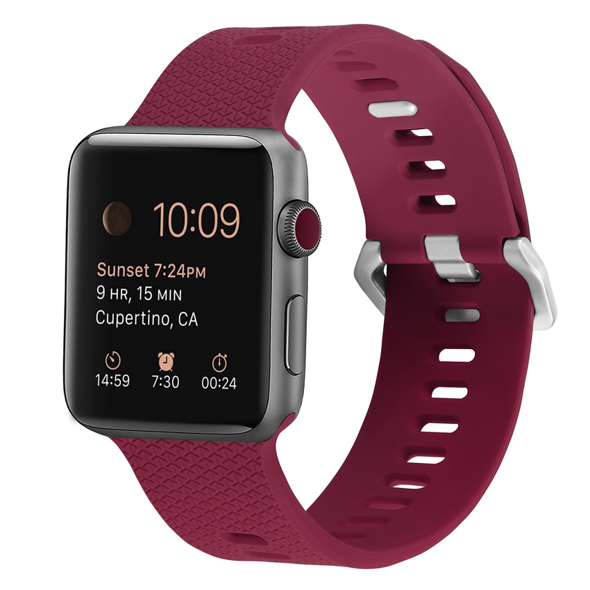 Dây đeo silicon nhiều màu sắc thời trang cho đồng hồ thông minh Apple Watch 38mm 42mm 40mm 44mm Iwatch 6 SE 5 4 3 2 1