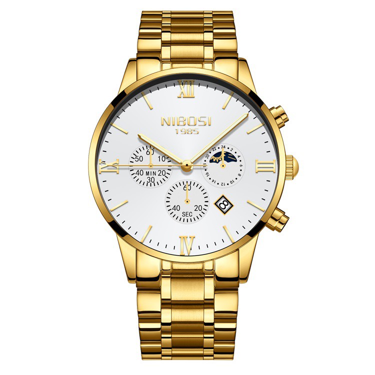 ĐỒNG HỒ NAM NIBOSI 2325 (1985) - DÂY THÉP CAO CẤP KHÔNG GỈ, THIẾT KẾ SANG TRỌNG, KIỂU DÁNG NẰNG ĐỘNG,LỊCH LÃM (FULLBOX) | BigBuy360 - bigbuy360.vn