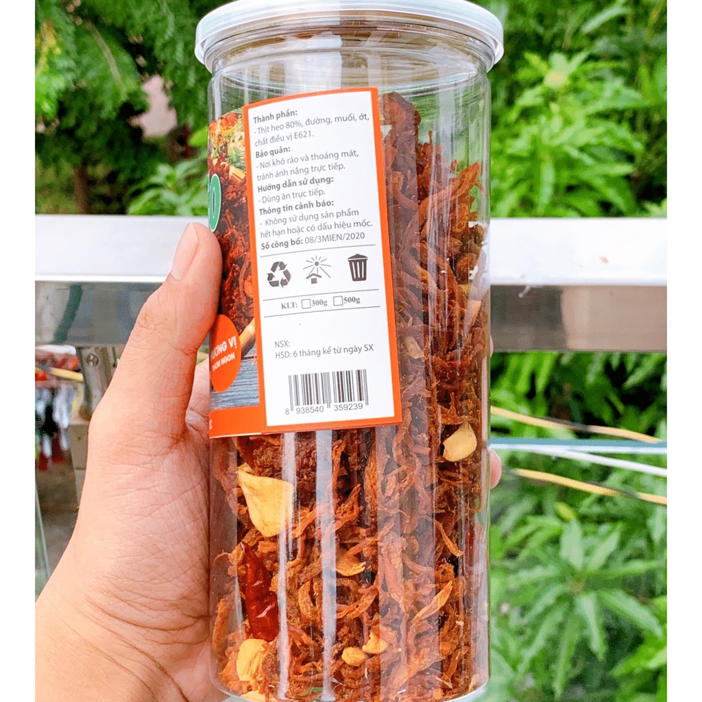 Khô heo cháy tỏi ăn vặt 300gram freeship | BigBuy360 - bigbuy360.vn