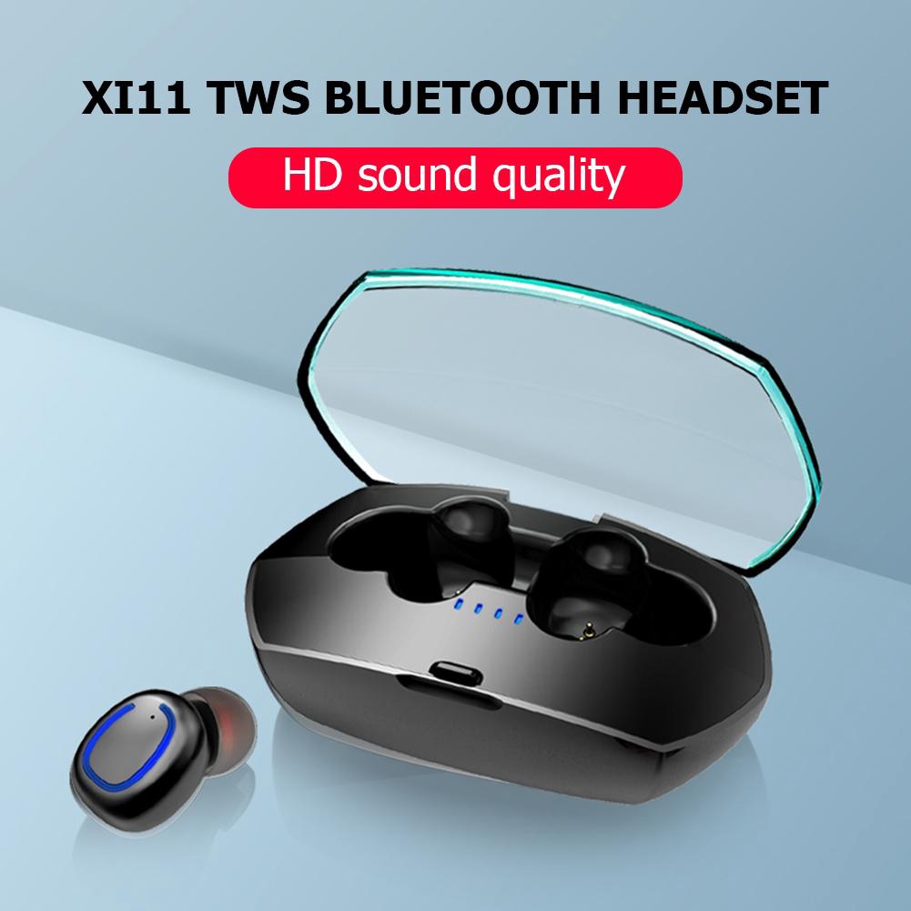 Xi11 TWS Bluetooth Earphones Wireless In-Ear Earbuds Headset w/Charging Box