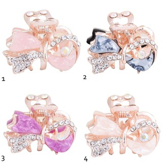 Kẹp tóc nơ mini đính đá dễ thương trẻ trung