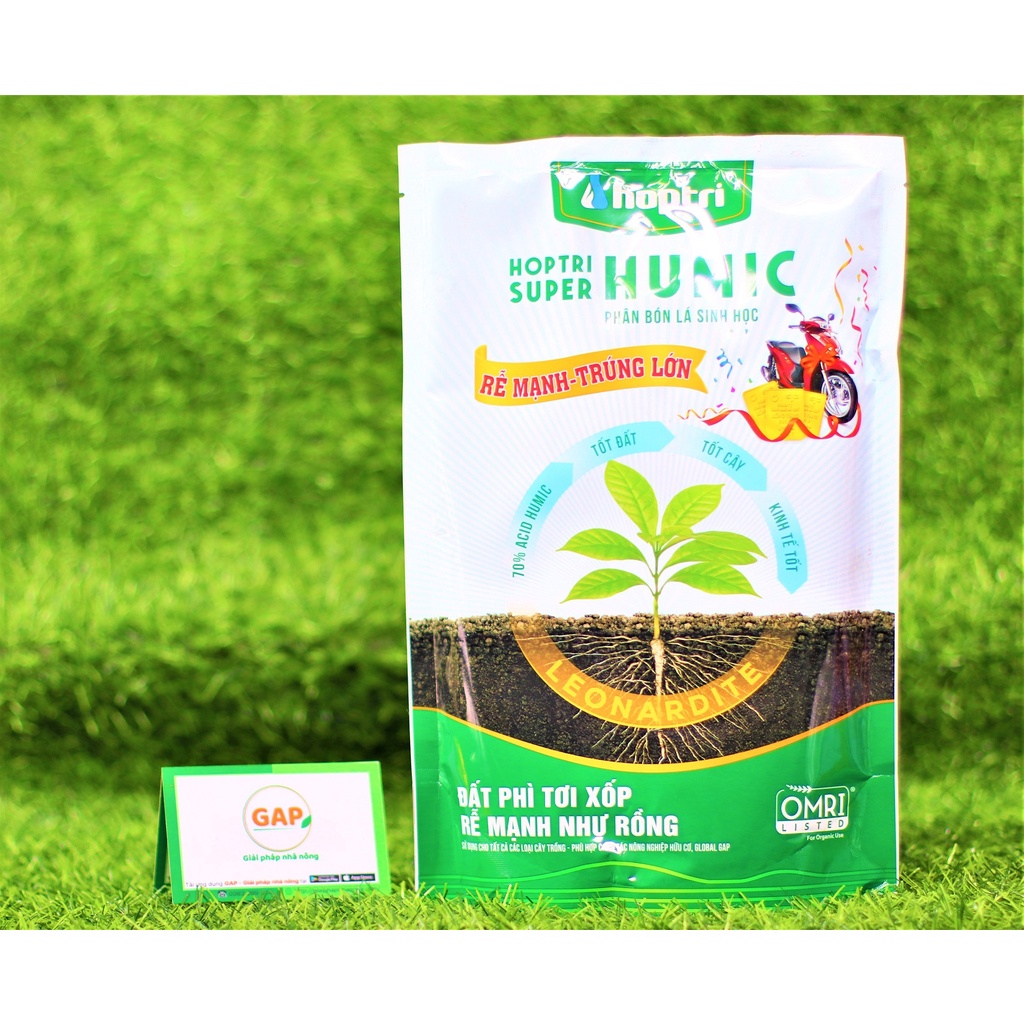 Hợp Trí Super Humic - Phân bón lá sinh học, rễ mạnh, tốt đất, tốt cây