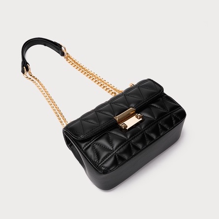 🌸Hàng Order🌸 Túi Xách Nữ CEEKAY Kẻ Lưới Nắp Bấm Vàng Quai Da Phối Xích Sang Chảnh Nữ Tính 🌸Hàng Quảng Châu