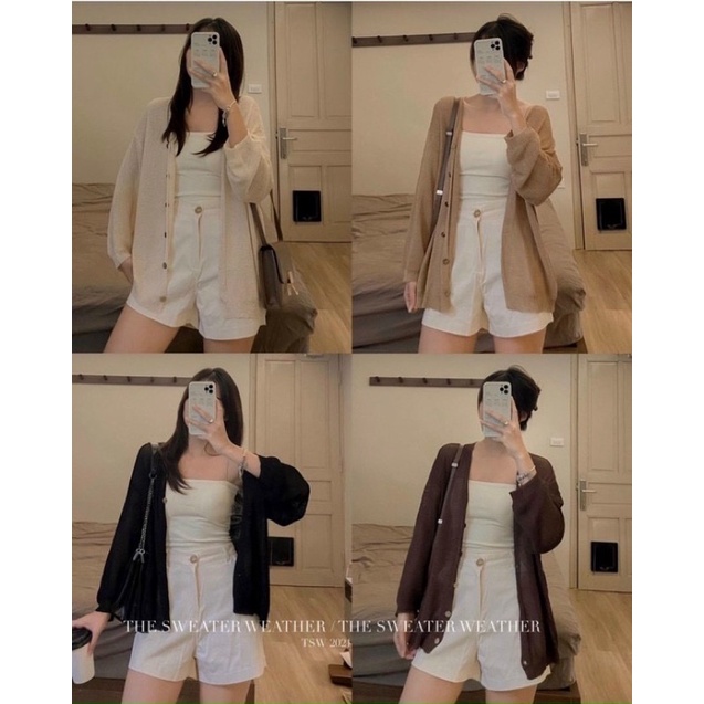 Áo khoác cadigan mỏng 5 màu siu xinh!