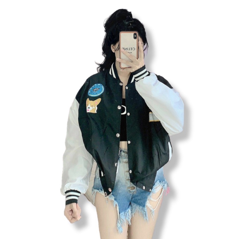 Áo Khoác Bomber Nữ Hình Cáo Siêu Đẹp - ĐĂNG QUANG FASHION