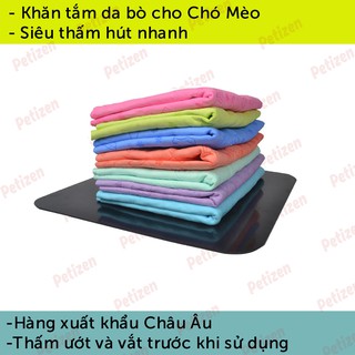 Khăn tắm cho chó Mèo - Bọt biển siêu thấm hút