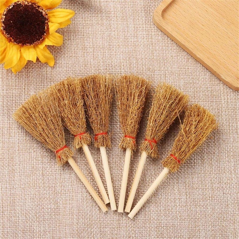 Set 10 Chổi Đồ Chơi Mini Vui Nhộn Trang Trí Nhà Búp Bê/Tiệc Halloween