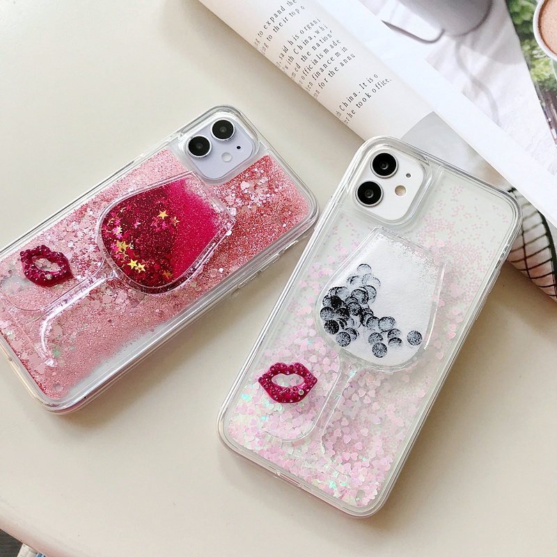 Ốp Điện Thoại Hình Ly Rượu 3D Cho iPhone 13/13ProMax/13Pro/12ProMax/12/12Pro/11/11ProMax/XS Max/X/XS/XR/7Plus/8Plus/6Plus/6/6S/7/8/SE