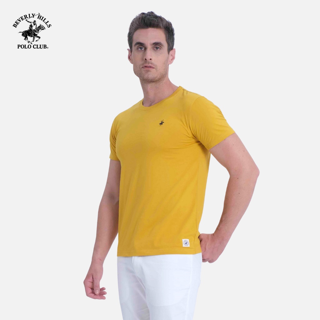 Áo Tshirt ngắn tay Nam Beverly Hills Polo Club Slimfit 100% cotton Vàng TSMSSS20TL058