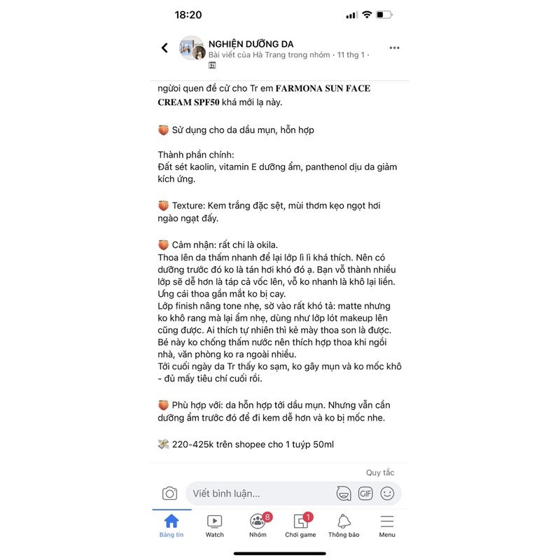 Kem chống nắng Farmona Sun Face Cream SPF50 Oil Free | BigBuy360 - bigbuy360.vn