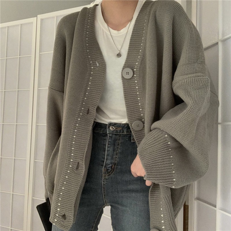Áo khoác len nữ cardigan taobao