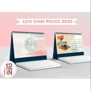 Lịch chibi công an bản note
