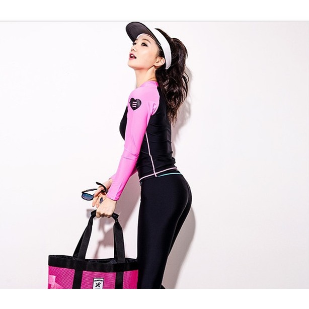 (có sẵn) Bikini Đồ bơi dài tay quần dài BARREL tay hồng_8019 | BigBuy360 - bigbuy360.vn