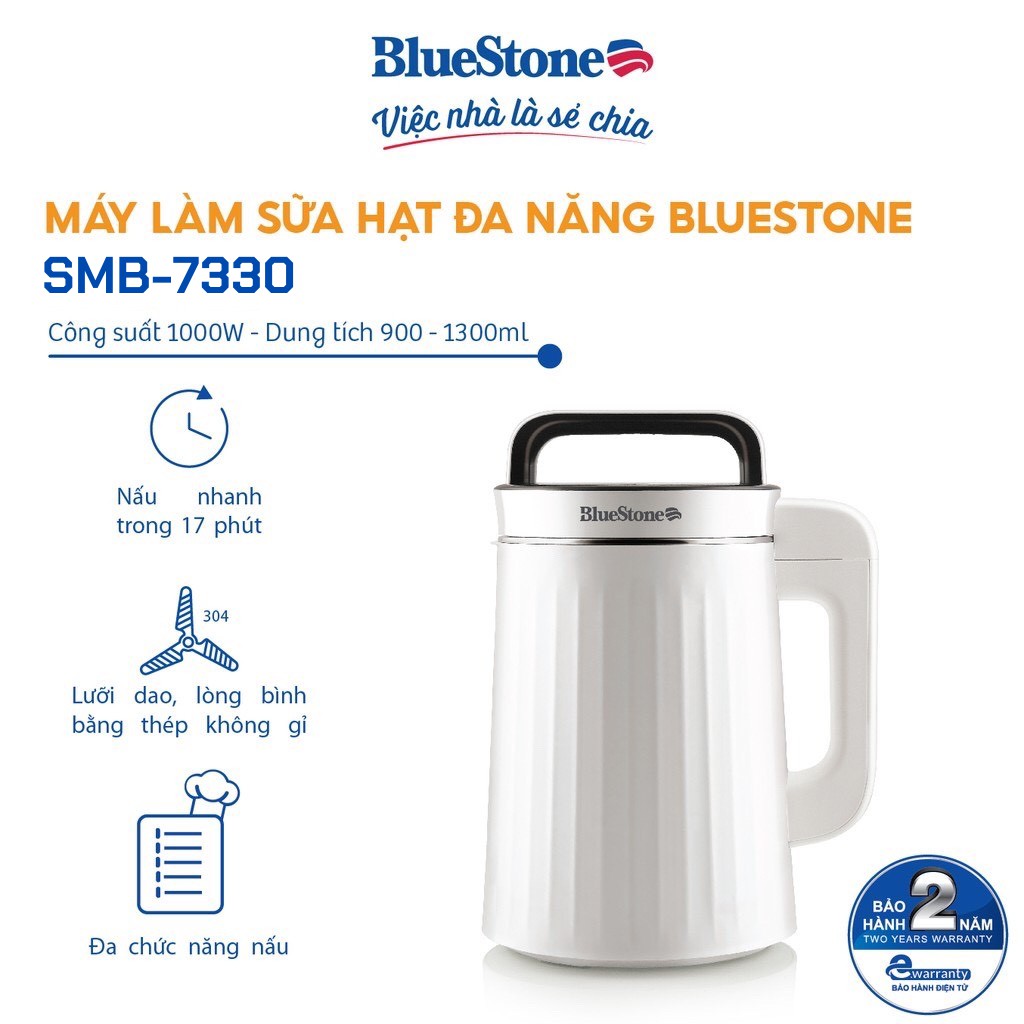 Máy Làm Sữa Hạt Đa Năng BlueStone SMB-7330 - Hàng chính hãng - Bảo hành 24 tháng