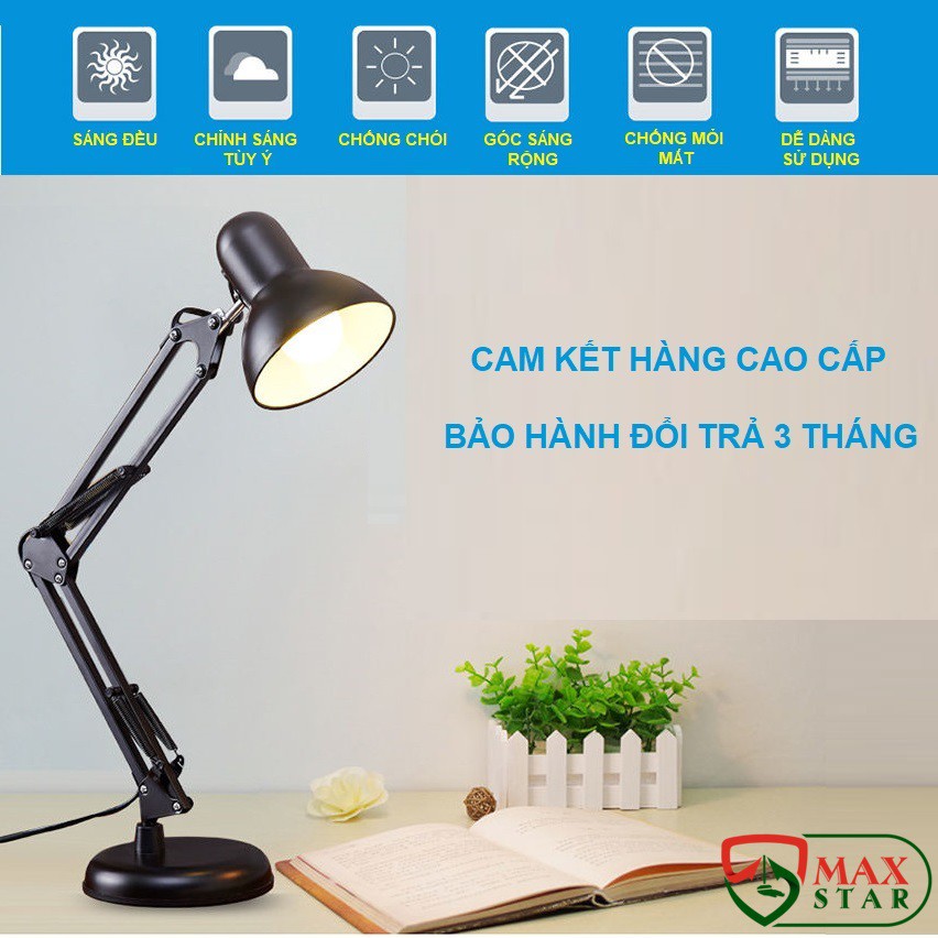 Đèn học kẹp bàn để bàn pixar chống cận tặng kèm kẹp bàn Đèn pixar cao cấp ✅