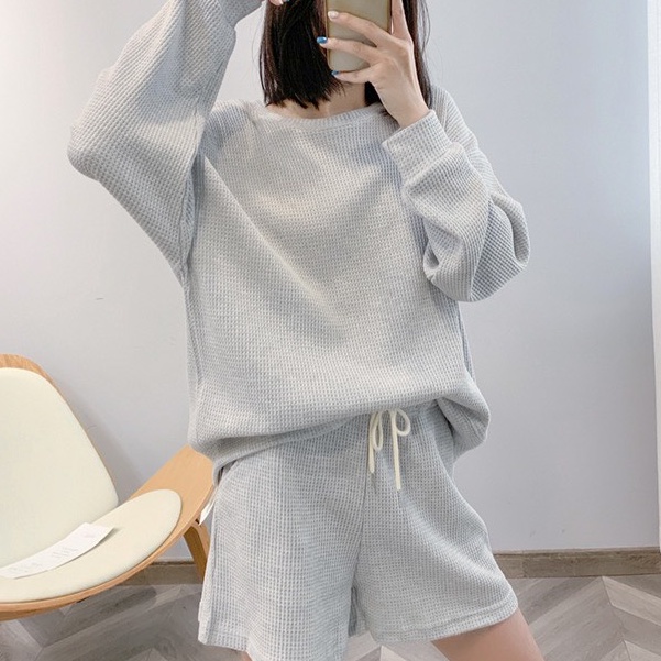 Bộ đồ thu đông nữ, bộ đồ thu đông bigsize, bộ đồ mặc nhà phong cách Hàn Quốc