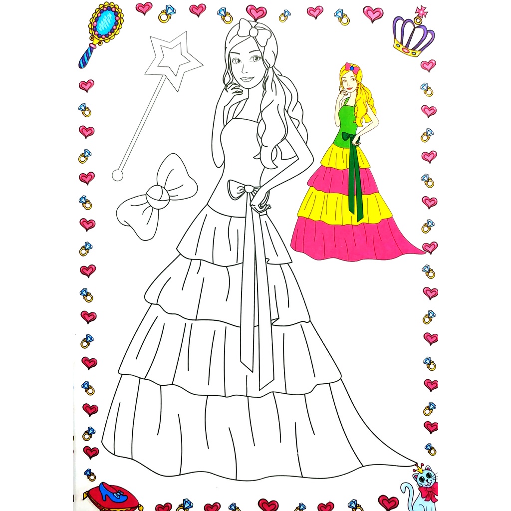 Sách Tô Màu Công Chúa Xinh Đẹp - Tập 7