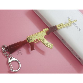 Móc khóa Súng PUBG mạ vàng