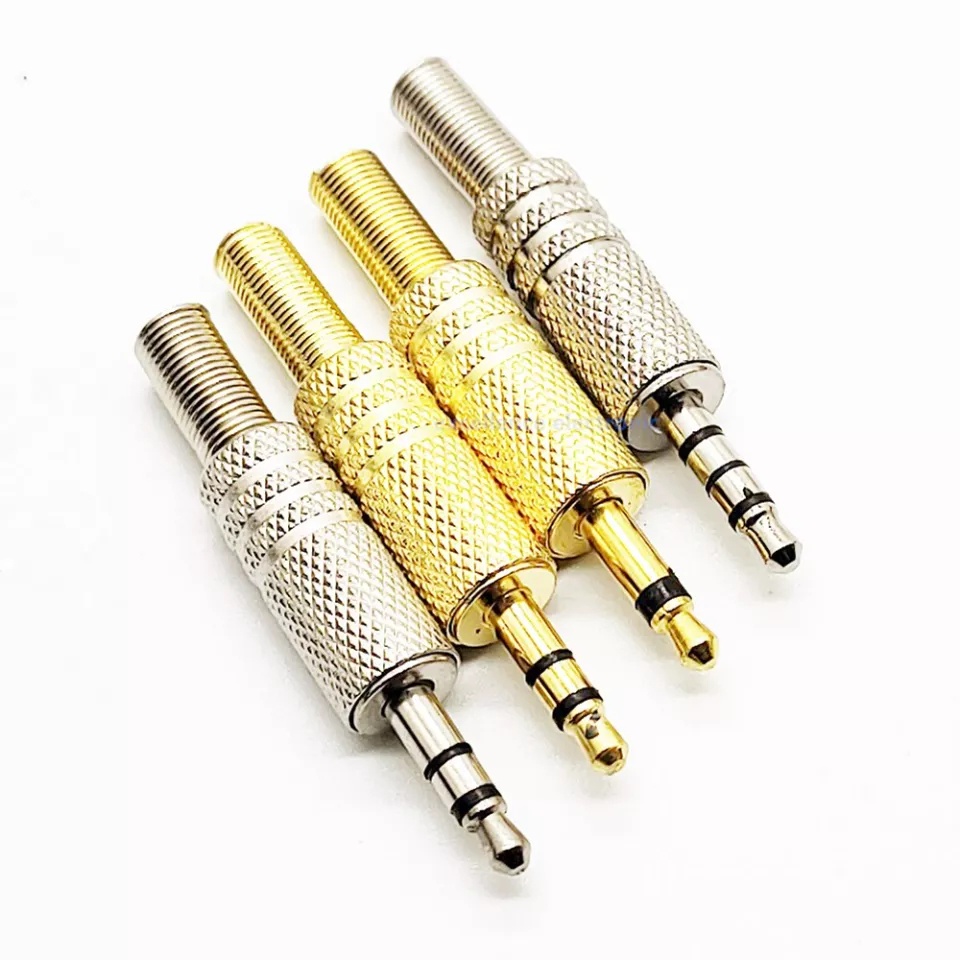Đầu Jack Audio 3.5mm Mạ Vàng