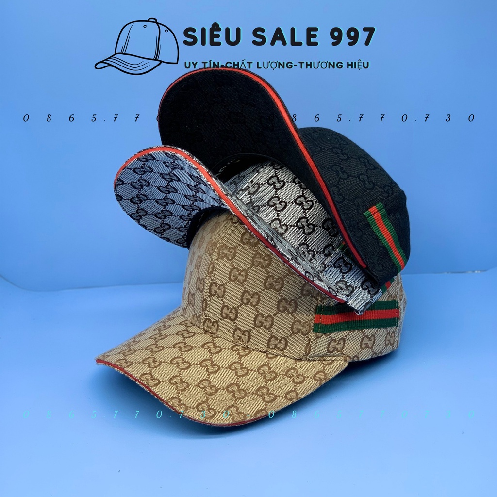 MŨ LƯỠI TRAI G-C KHÓA XỊN HÀNG FULL TEM MÁC GC CAO CẤP 3 MÀU THỜI TRANG