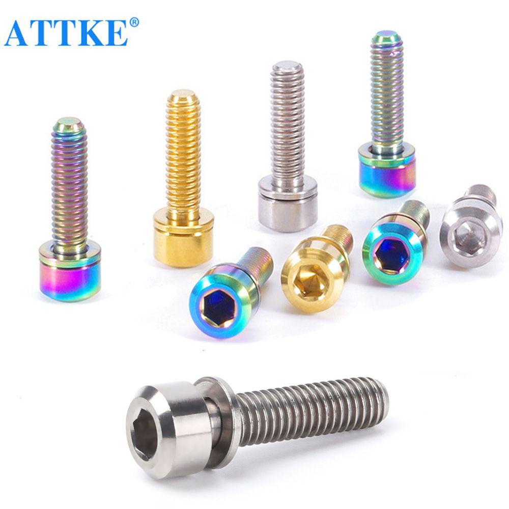 MUVAKO Bu Lông Cố Định TC4 Bằng Titan Kèm Vòng Đệm Chuyên Dụng Cho Xe Đạp Leo Núi