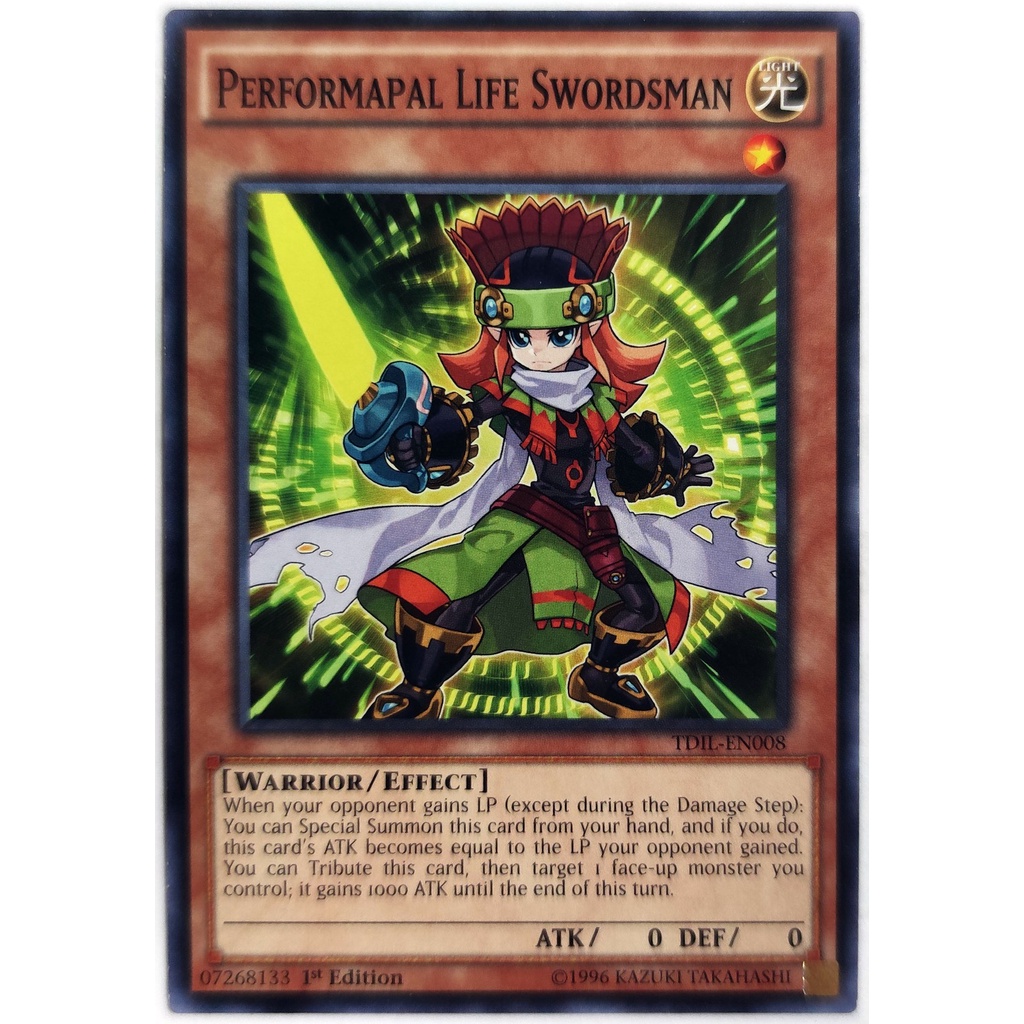 [Thẻ Yugioh] Performapal Life Swordsman |EN| Common (ARC-V)