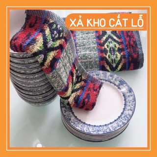 (Siêu sale)  Khăn lau thổ cẩm mềm mịn, êm nhẹ, không phai màu, sổ lông, độ bền cao,chất liệu thổ cẩm của người Thái